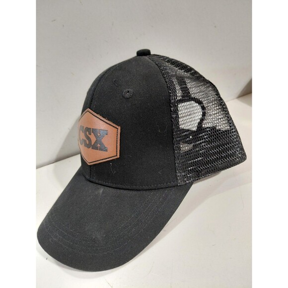 Unbranded CSX Railroad Train Black Mesh Back Adjustable Hat/Cap - Picture 3 of 7